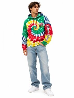 Cheech & Chong Buds 420 Tie Dye Graphic Pullover Hoodie – Large NWT